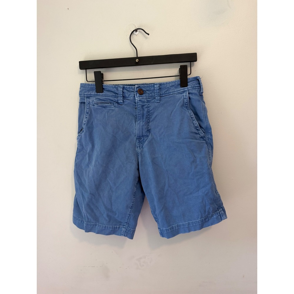 American Eagle Extreme Flex Blue Chino Shorts Mens 28 Classic Fit Summer Casual